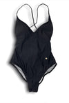 BLACK SWIMSUIT CROSSOVER BACK STRAPS